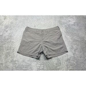 The North Face Hiking Shorts Womens 10 Gray Ripstop Lightweight Nylon Outdoor 5"